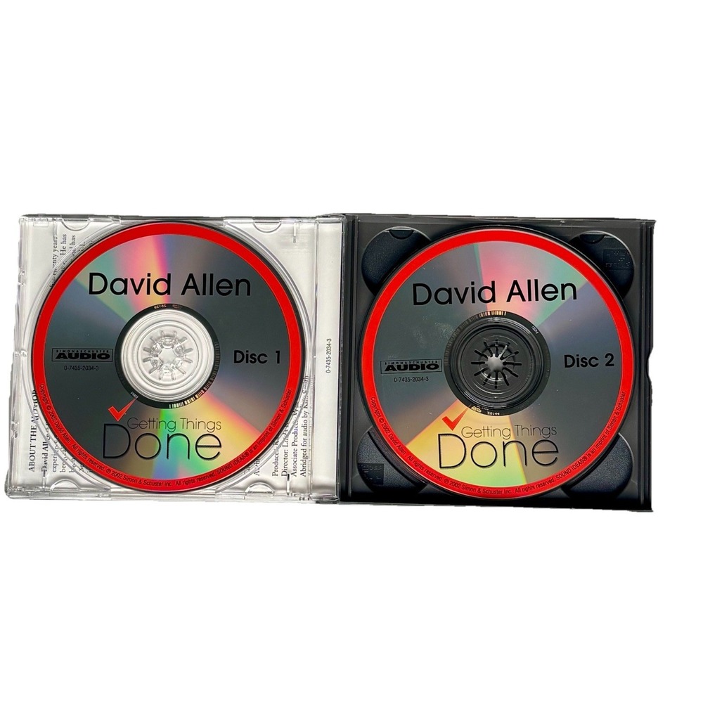 Getting Things Done by David Allen Audiobook CDs 3 Discs - Picture 3 of 4